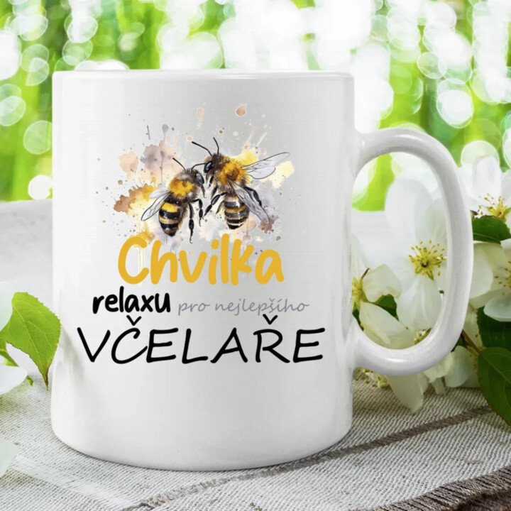 Chvilka relaxu pro nejlepšího včelaře - hrnek s potiskem