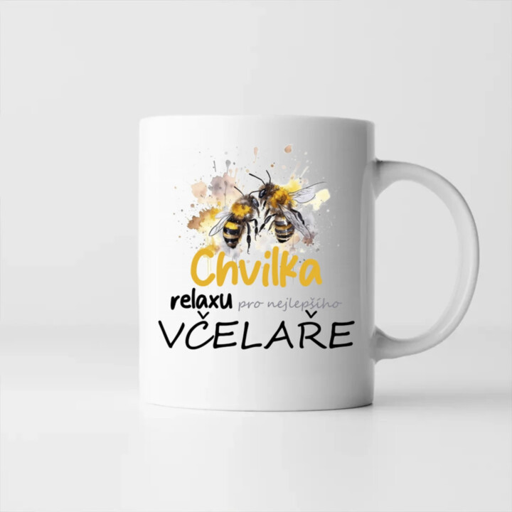 Chvilka relaxu pro nejlepšího včelaře - hrnek s potiskem