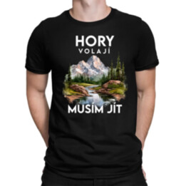 Hory volají, musím jít  - verze 3 - pánské tričko s potiskem