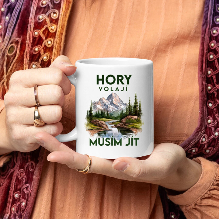 Hory volají, musím jít  - verze 3 - hrnek s potiskem