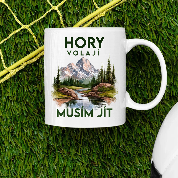 Hory volají, musím jít  - verze 3 - hrnek s potiskem