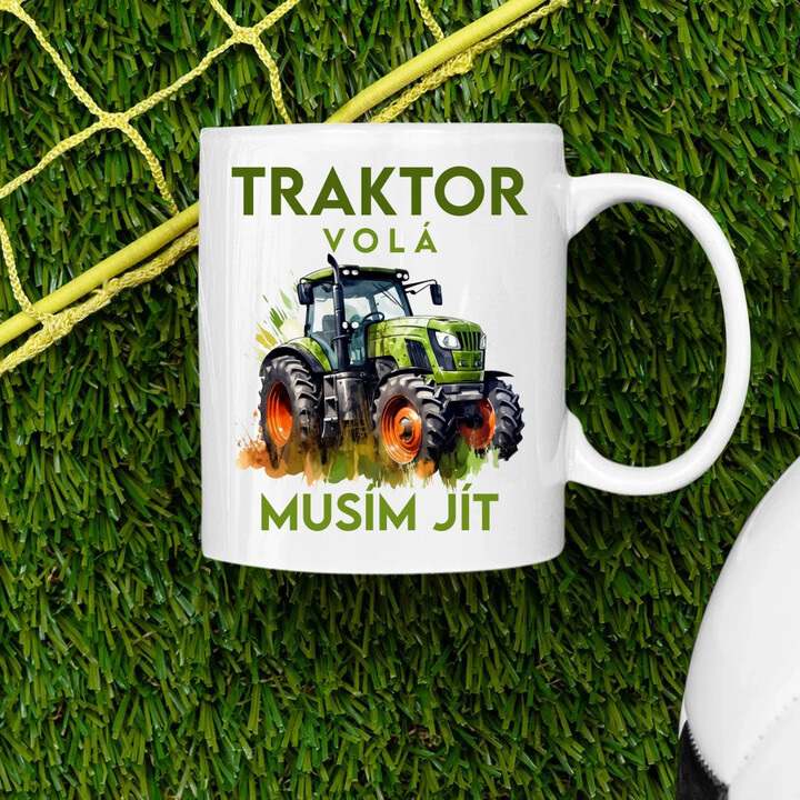 Traktor volá, musím jít - verze 2 - hrnek s potiskem