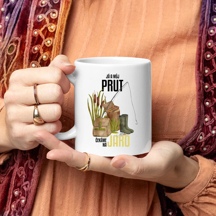 Já a můj prut čekáme na jaro - hrnek s potiskem