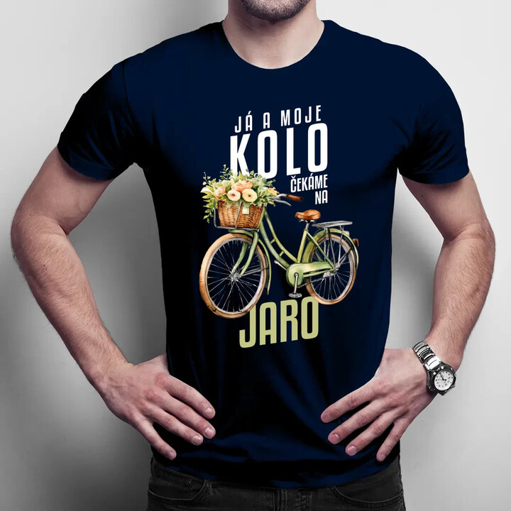 Já a moje kolo čekáme na jaro - pánské tričko s potiskem