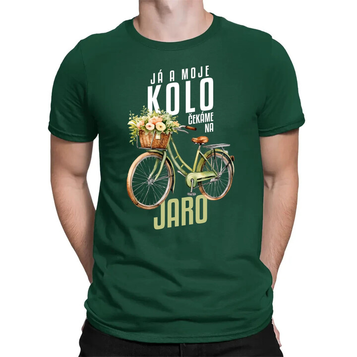 Já a moje kolo čekáme na jaro - pánské tričko s potiskem