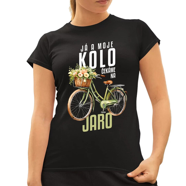 Já a moje kolo čekáme na jaro  - dámské tričko s potiskem