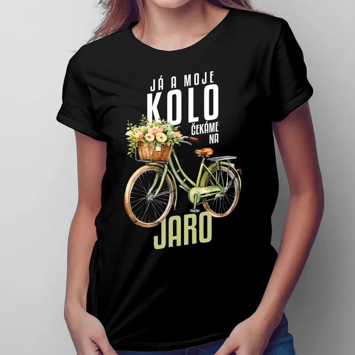 Já a moje kolo čekáme na jaro  - dámské tričko s potiskem