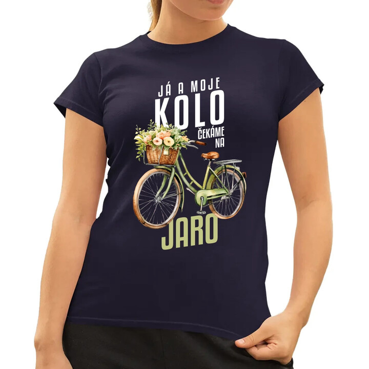 Já a moje kolo čekáme na jaro  - dámské tričko s potiskem