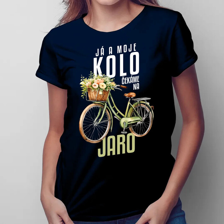 Já a moje kolo čekáme na jaro  - dámské tričko s potiskem