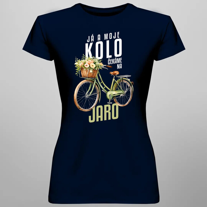 Já a moje kolo čekáme na jaro  - dámské tričko s potiskem