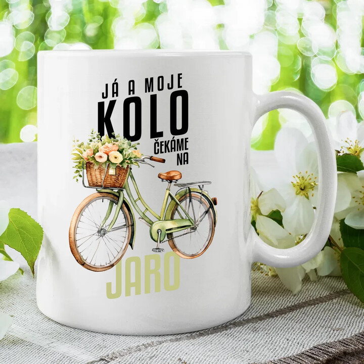 Já a moje kolo čekáme na jaro - hrnek s potiskem