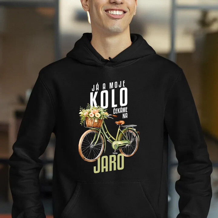 Já a moje kolo čekáme na jaro - pánská mikina s potiskem
