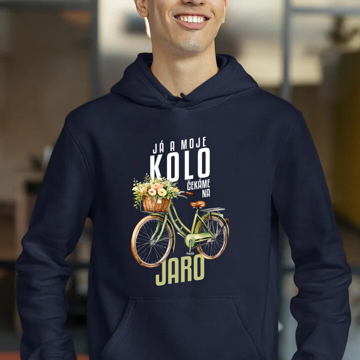 Já a moje kolo čekáme na jaro - pánská mikina s potiskem