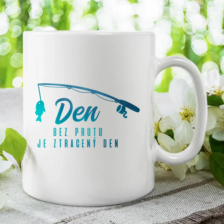 Den bez prutu je ztracený den  - hrnek s potiskem