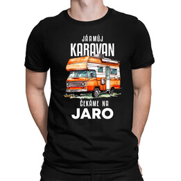 Já a můj karavan čekáme na jaro - pánské tričko s potiskem