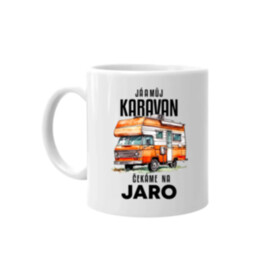 Já a můj karavan čekáme na jaro - hrnek s potiskem