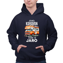 Já a můj karavan čekáme na jaro - pánská mikina s potiskem