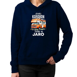Já a můj karavan čekáme na jaro - dámská mikina s potiskem