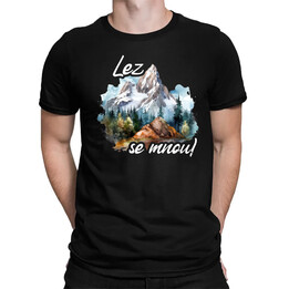 Lez se mnou! - pánské tričko s potiskem