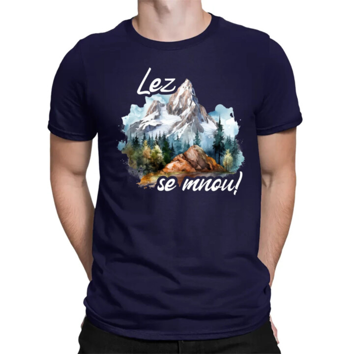 Lez se mnou! - pánské tričko s potiskem