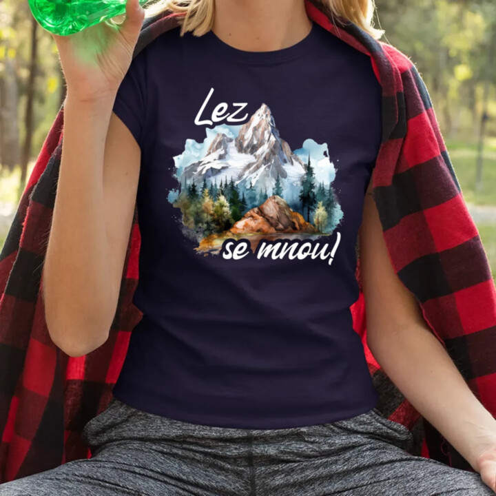 Lez se mnou! - dámské tričko s potiskem