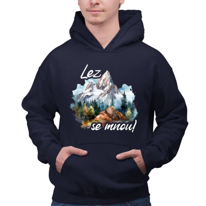 Lez se mnou! - pánská mikina s potiskem