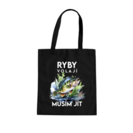 Ryby volají, musím jít - verze 3 - taška s potiskem