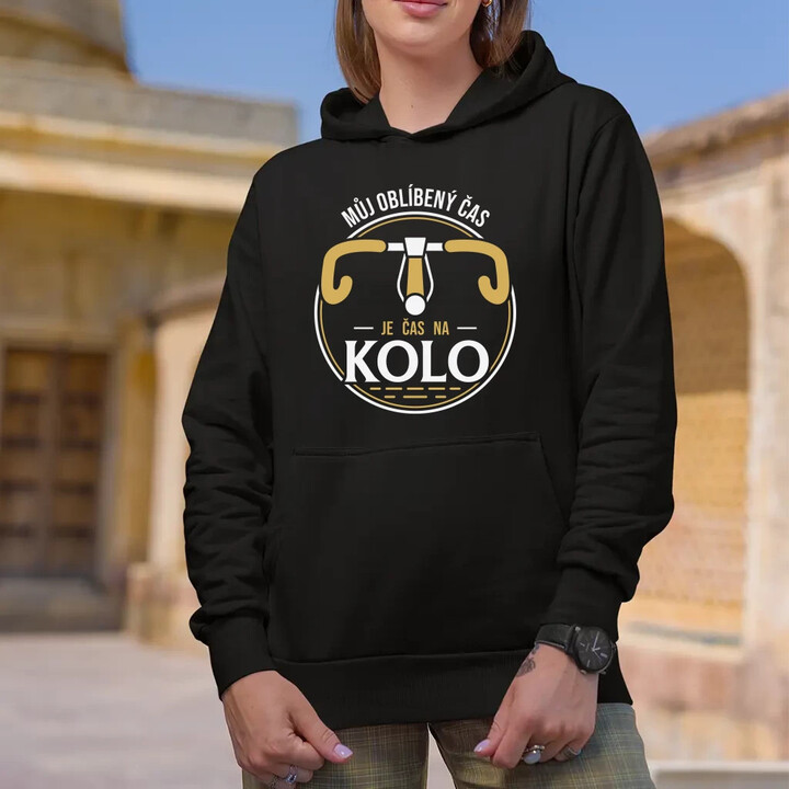 Můj oblíbený čas: je čas na kolo V2 - dámská mikina s potiskem