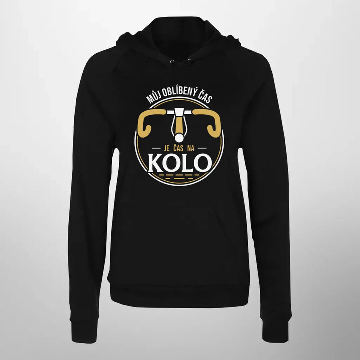 Můj oblíbený čas: je čas na kolo V2 - dámská mikina s potiskem