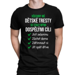 Všechny mé dětské tresty - pánské tričko s potiskem
