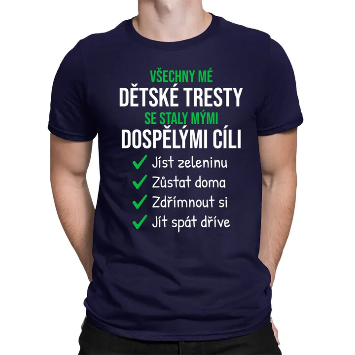 Všechny mé dětské tresty - pánské tričko s potiskem