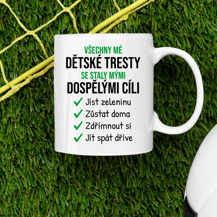 Všechny mé dětské tresty - hrnek s potiskem