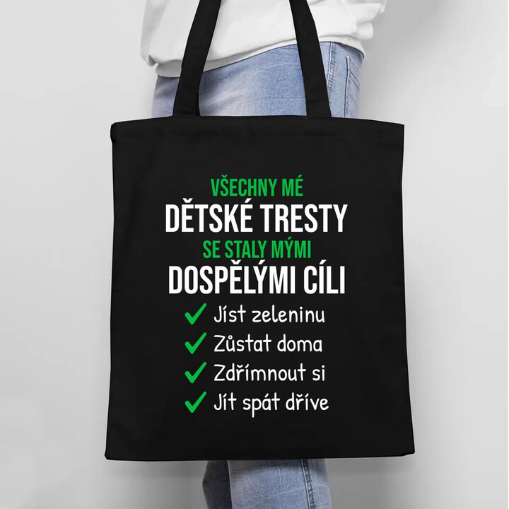 Všechny mé dětské tresty - taška s potiskem
