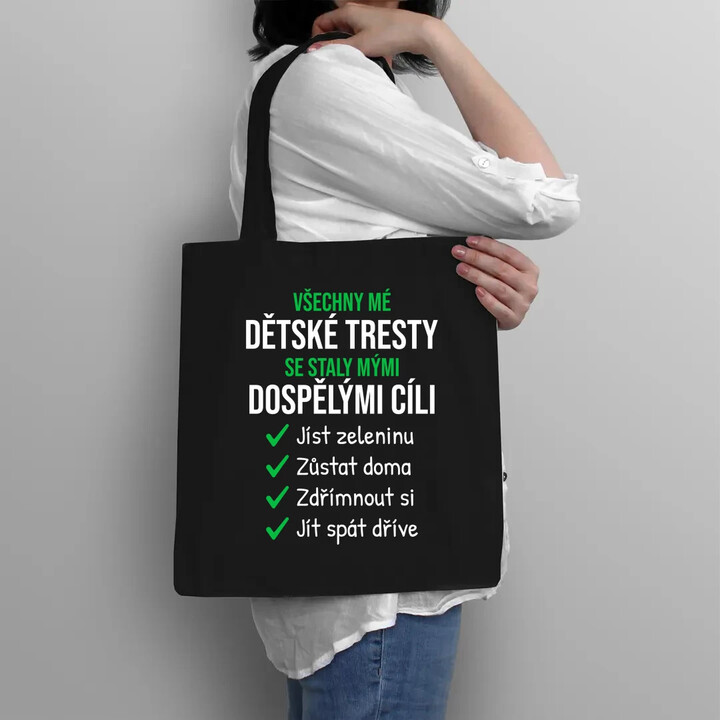 Všechny mé dětské tresty - taška s potiskem