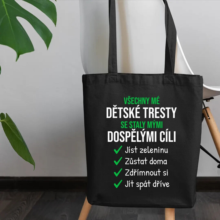 Všechny mé dětské tresty - taška s potiskem