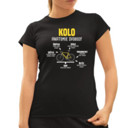 Kolo anatomie svobody  - dámské tričko s potiskem
