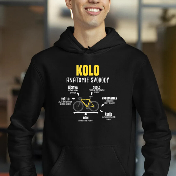 Kolo anatomie svobody - pánská mikina s potiskem