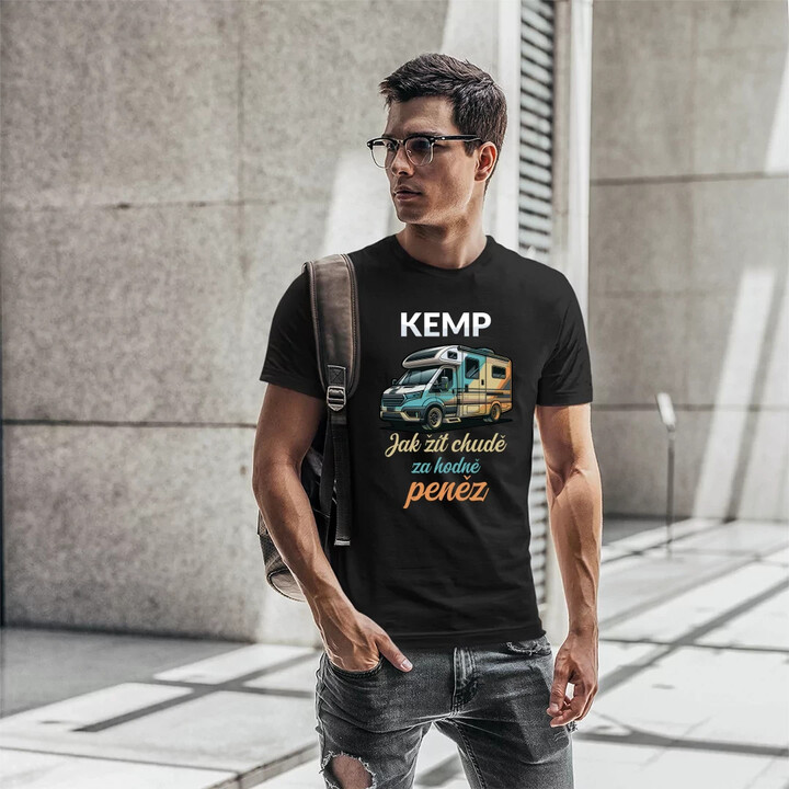 Kemp - jak žít chudě za hodně peněz - pánské tričko s potiskem