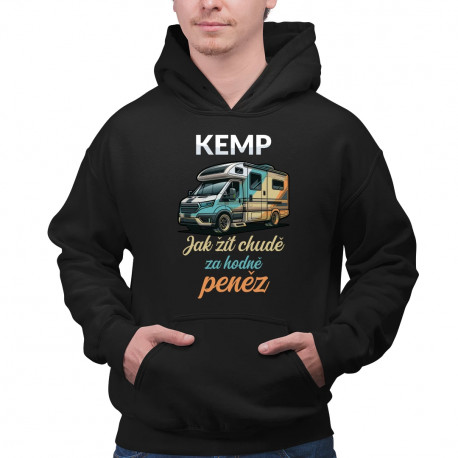 Kemp - jak žít chudě za hodně peněz - pánská mikina s potiskem