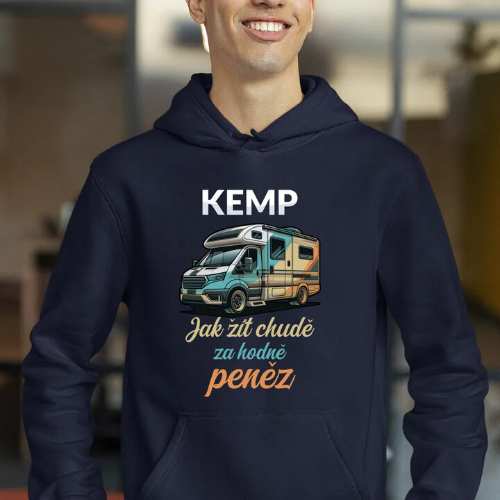 Kemp - jak žít chudě za hodně peněz - pánská mikina s potiskem