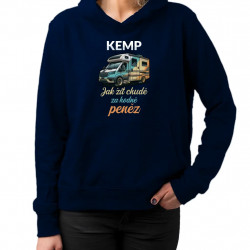 Kemp - jak žít chudě za hodně peněz - dámská mikina s potiskem