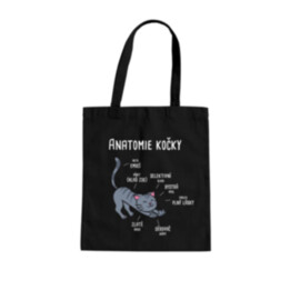 Anatomie kočky - taška s potiskem