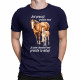 Jsem chovatel koní, protože to miluji - pánské tričko s potiskem