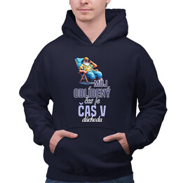 Můj oblíbený čas je čas v důchodu - pánská mikina s potiskem