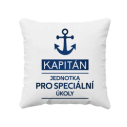 Kapitán - jednotka pro speciální úkoly  - polštář s potiskem