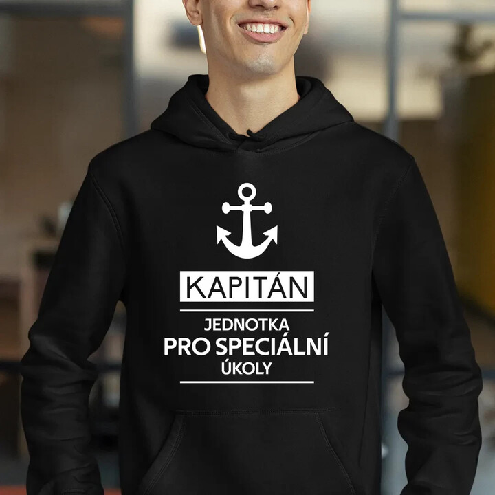 Kapitán - jednotka pro speciální úkoly  - pánská mikina s potiskem
