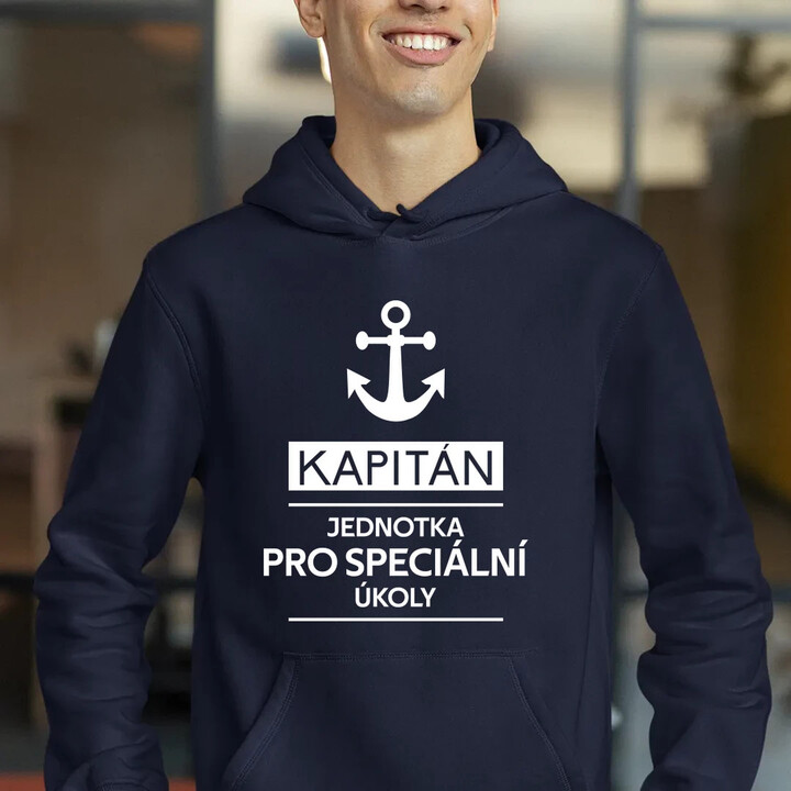 Kapitán - jednotka pro speciální úkoly  - pánská mikina s potiskem