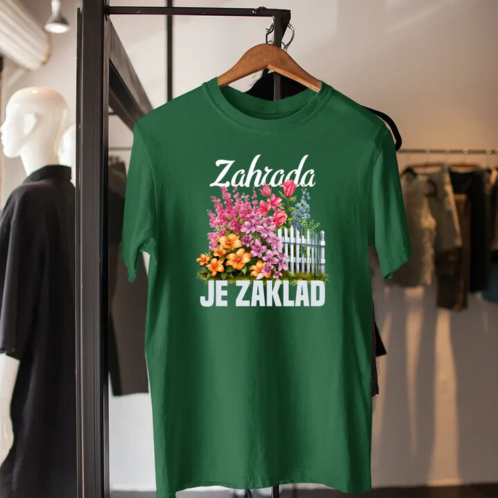Zahrada je základ - pánské tričko s potiskem