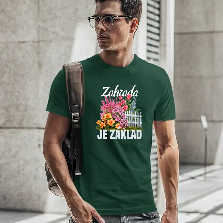 Zahrada je základ - pánské tričko s potiskem