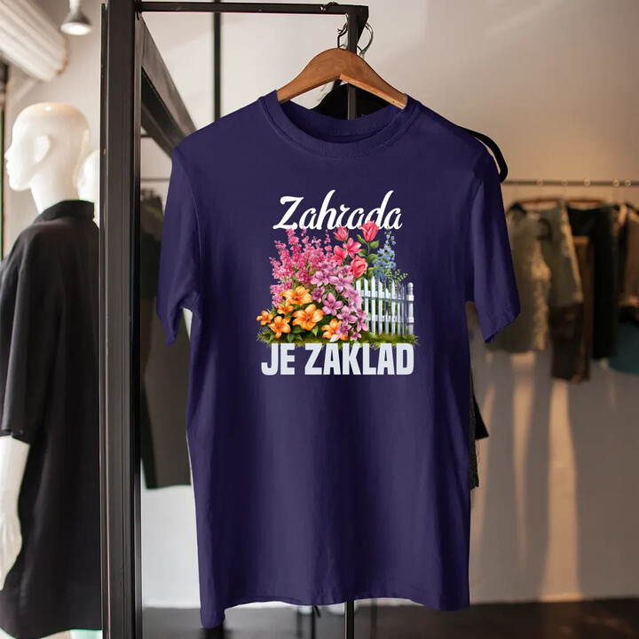 Zahrada je základ - pánské tričko s potiskem